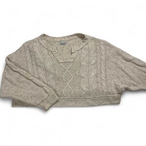 Urban Outfitters Beige V-Neck Sweater